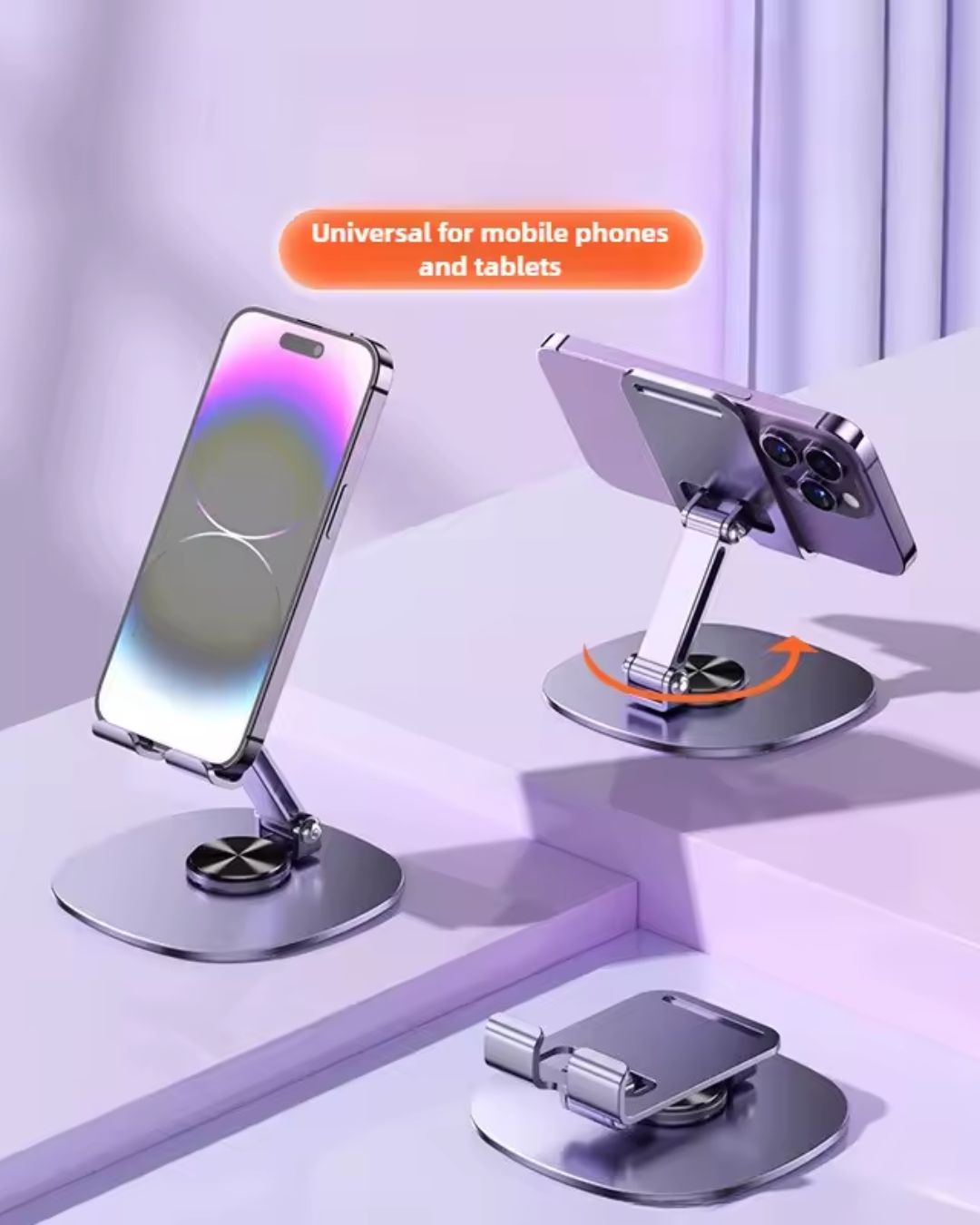 Rotating Alloy Phone & Tablet Holder