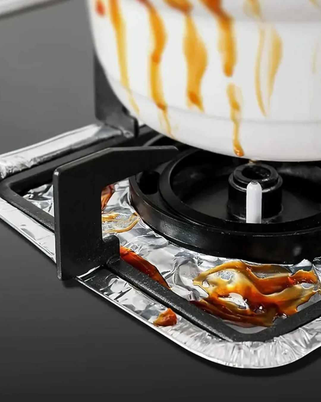 Square Aluminum Foil Gas Burner Liner