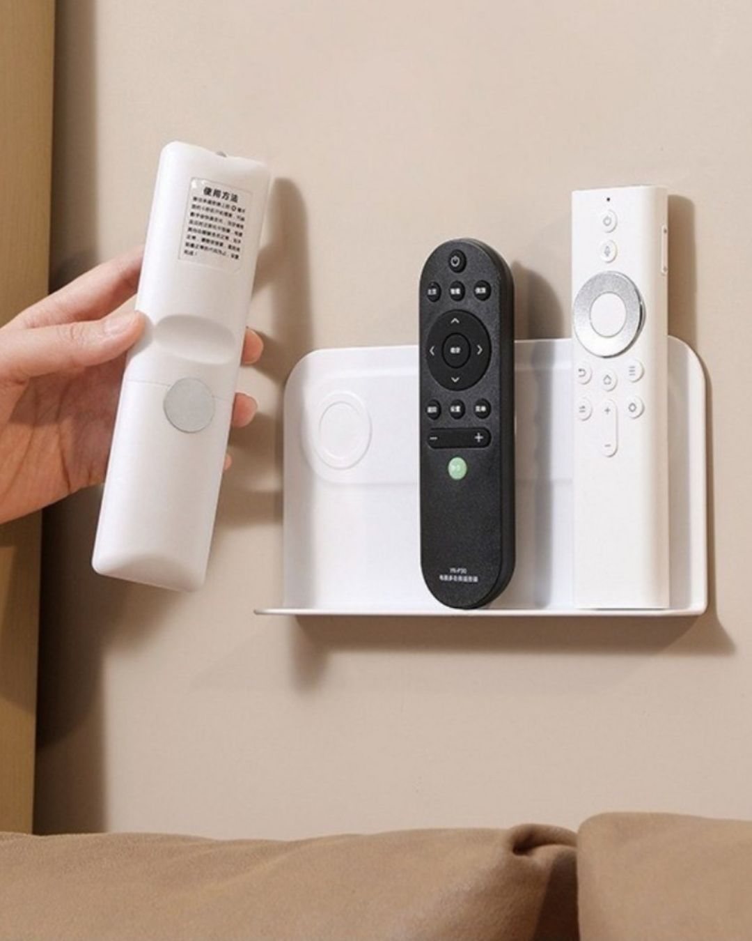 Wall Mounted Magnetic Remote Control Holder