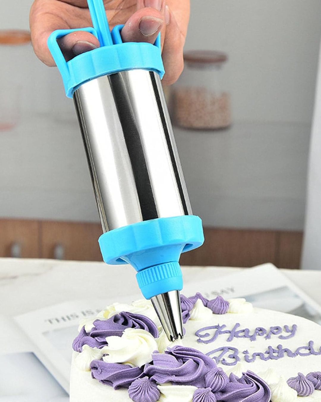 Stainless Steel Cake Decorating Syringe Set