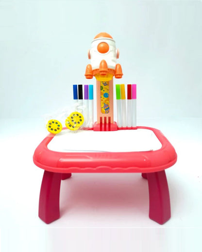 LED Projector Rocket Painting Table