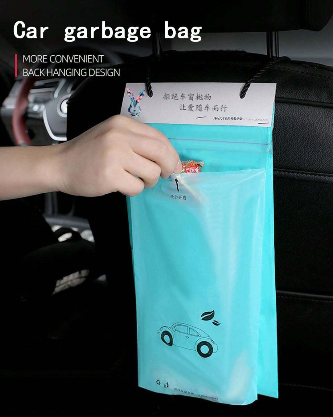 Disposable and Biodegradable Car Trash Bag
