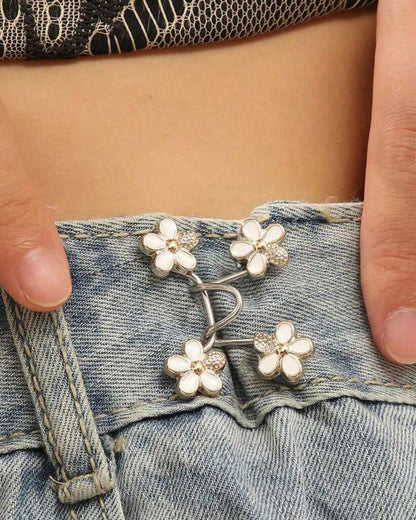 Flower Pant Waist Buckle Tightener