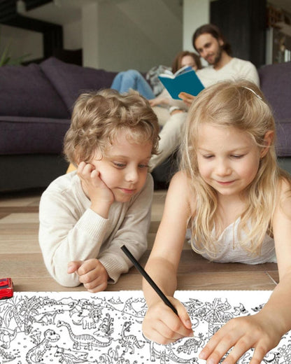 Dinosaur Coloring Paper Roll