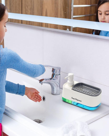 Dual Soap Dispenser with Sponge Holder