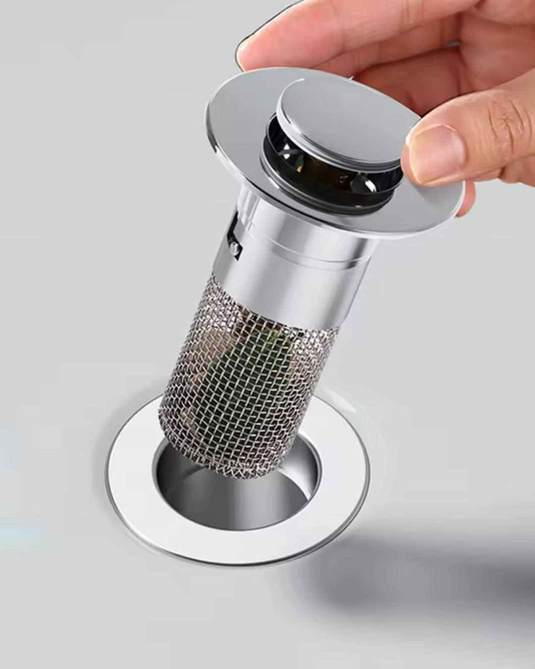 Stainless Steel Pop Up Sink Drain Filter