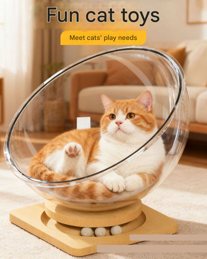 Space Capsule Cat Nest