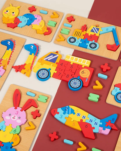 3D Wooden Montessori Puzzle Educational Toys