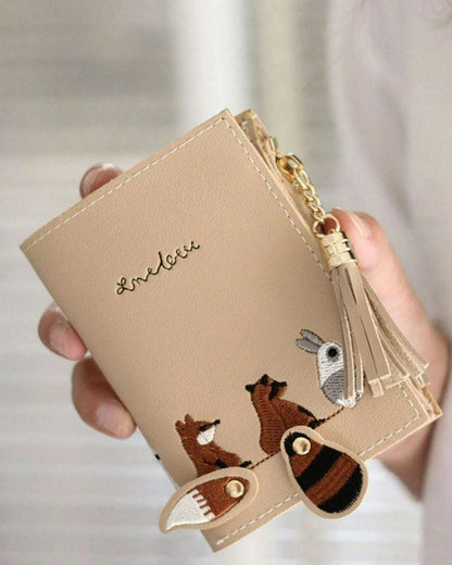 Wallet With Fringe Pendant