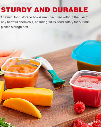 Mini Square Dip Containers with Lids