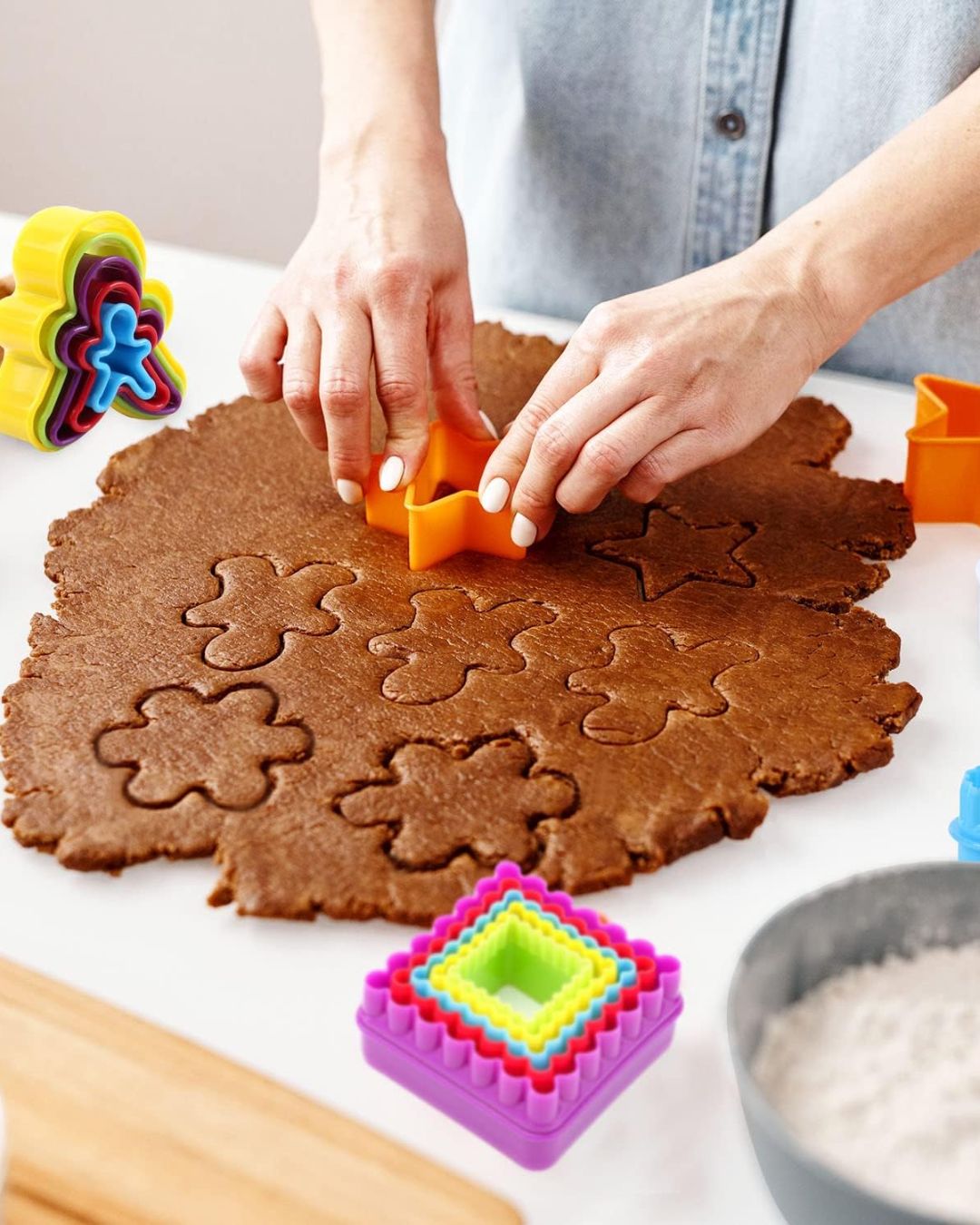 5-Piece Plastic Cookie Cutter Set