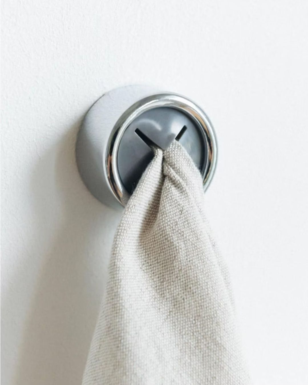 Round Adhesive Push Towel Hook
