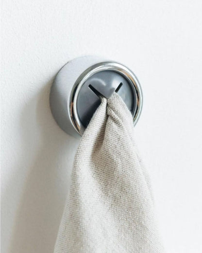Round Adhesive Push Towel Hook