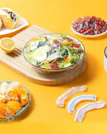 100pcs Colorful Disposable Food Covers