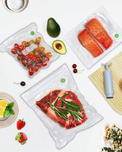 Reusable Vacuum Sealer Bags with Manual Pump
