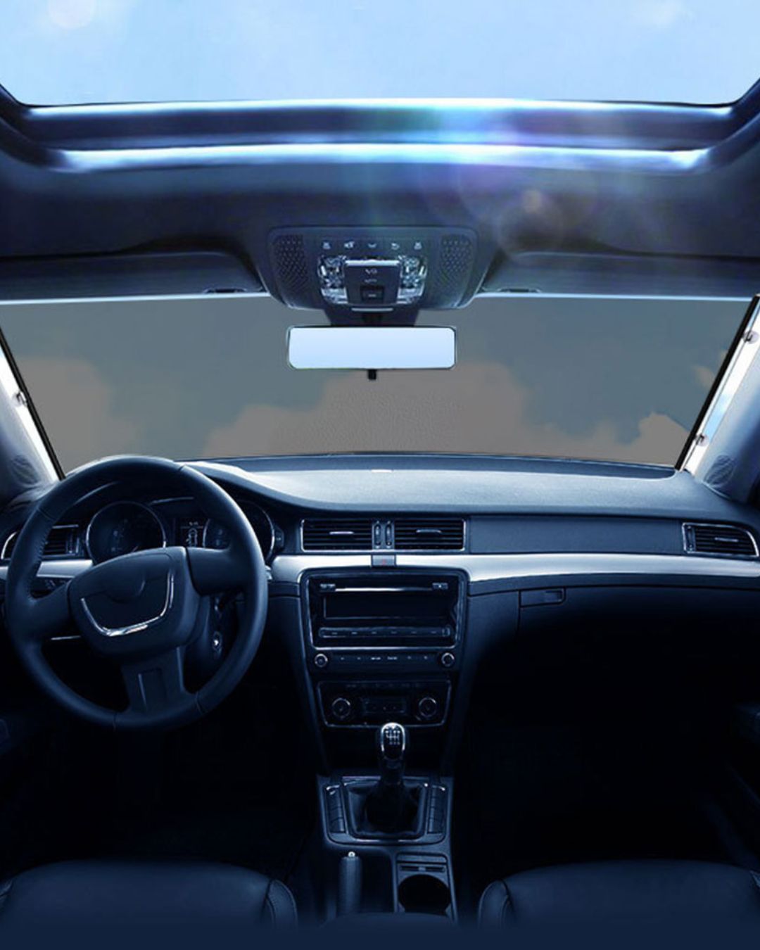 Retractable Sunshade for Car Windshield