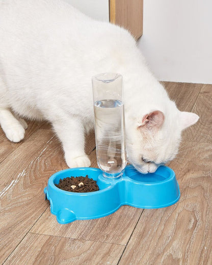 Pet Bowl With Drinking Bottle
