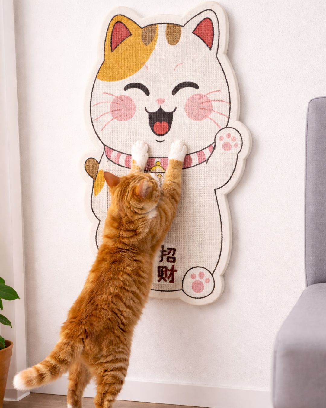 Wall-mounted Cat Scratch Board