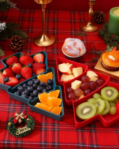 Christmas Tree Shaped Snack Tray