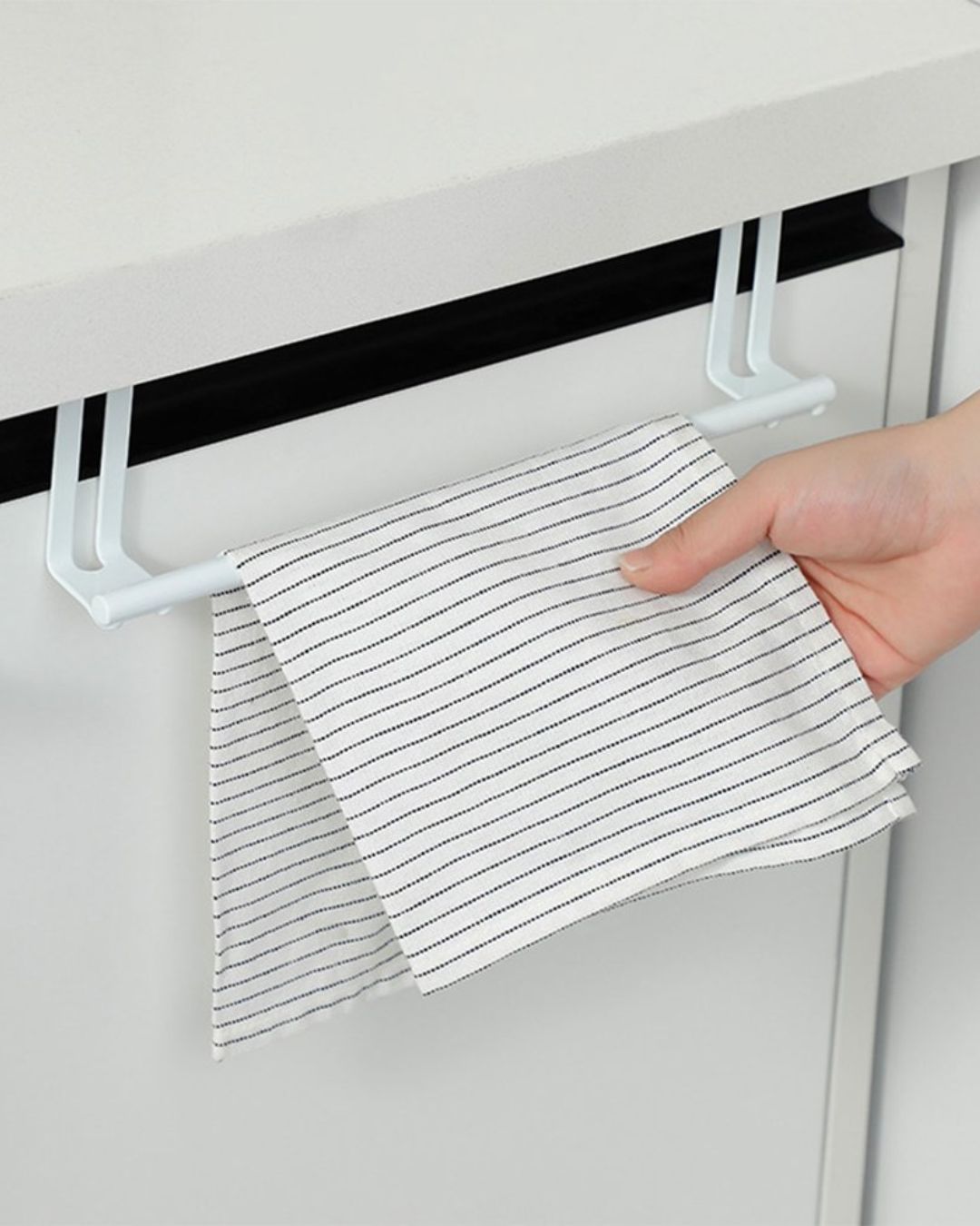 Double Hook Metal Towel Holder