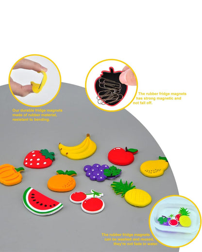 Mini Fruits Fridge Magnets
