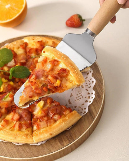 Stainless Steel Triangular Spatula Wood Handle