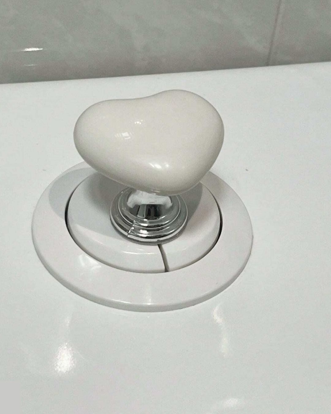 Heart Toilet Push Button