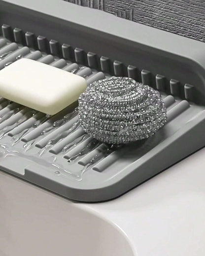 Silicone Draining Mat Around Tap