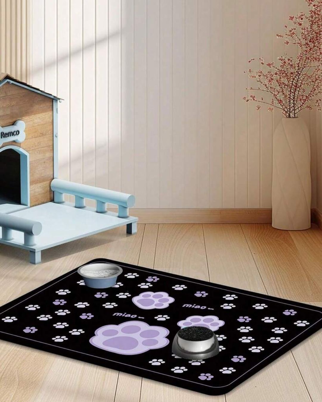 Paw Printed Pet Meal Mat