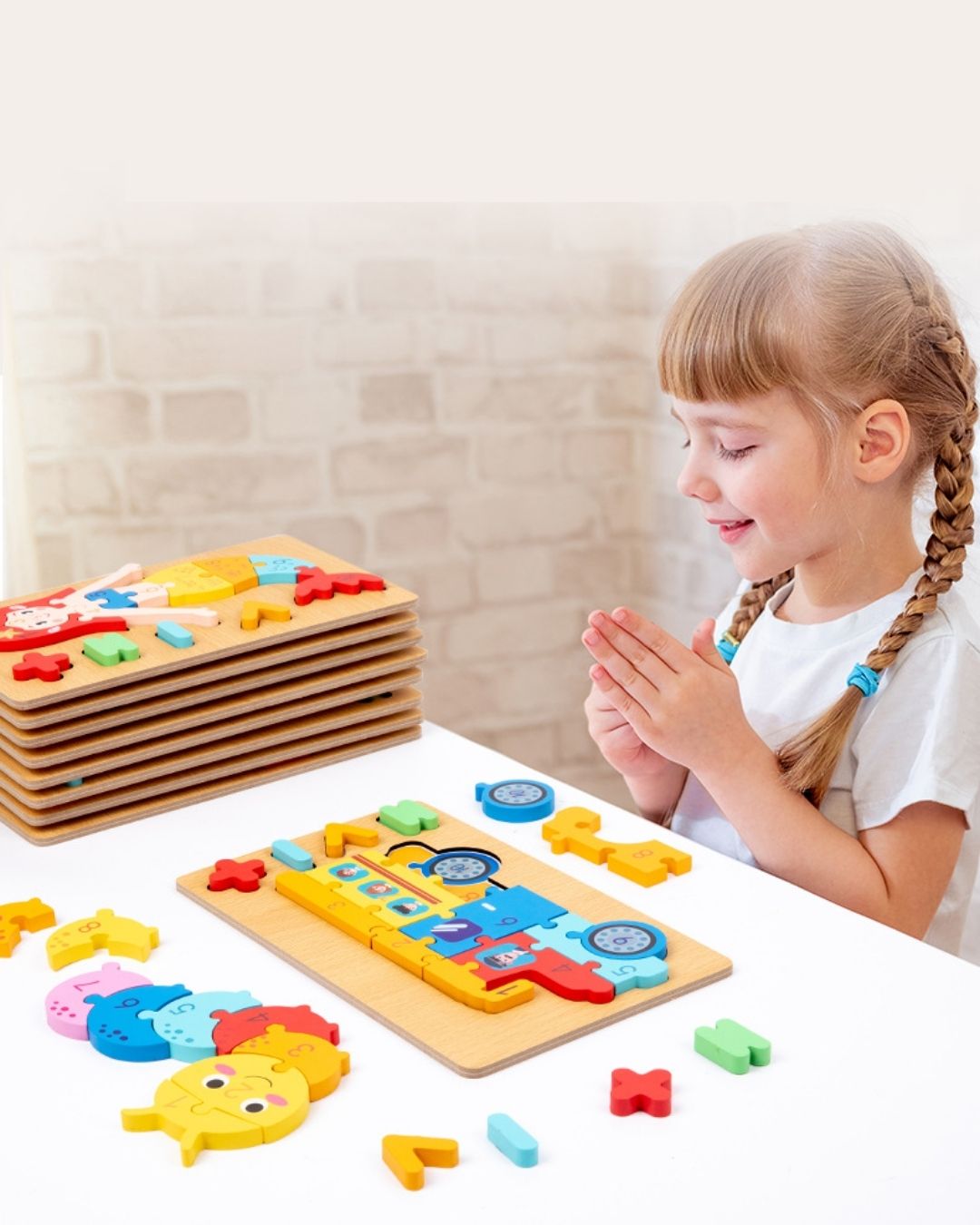 3D Wooden Montessori Puzzle Educational Toys