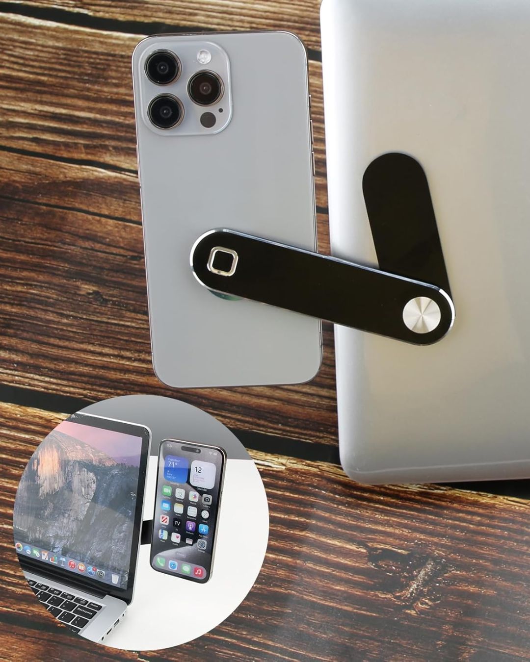 Magnetic Laptop Phone Holder