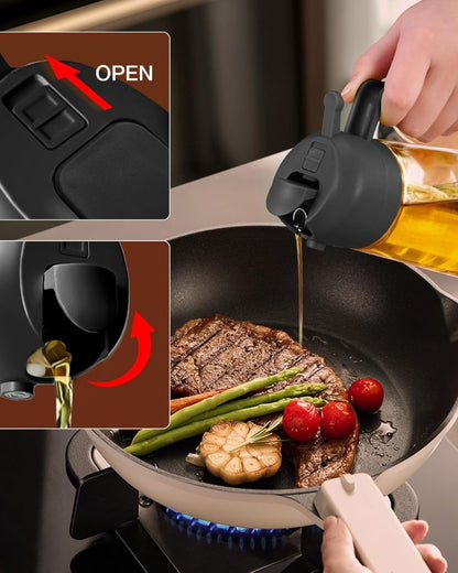 2 in 1 Oil Dispenser Spray Bottle