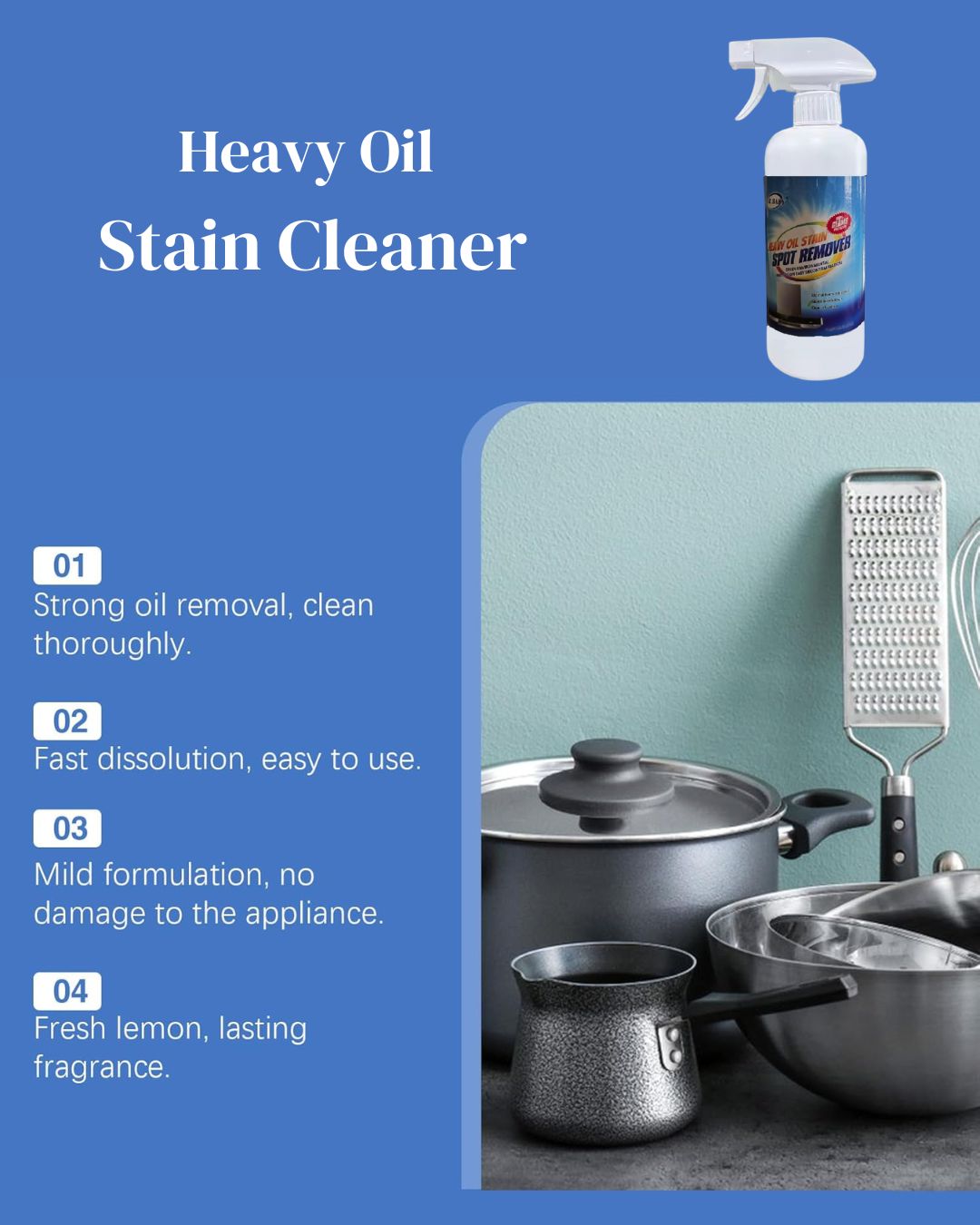 Heavy Oil Stain Cleaner Spray