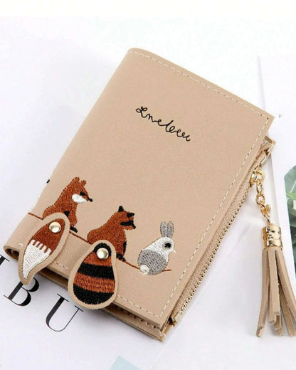 Wallet With Fringe Pendant
