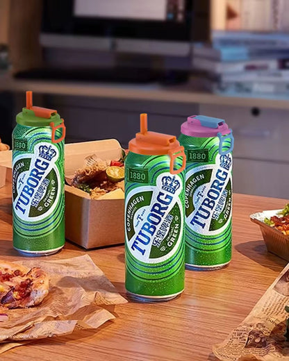 Soda Can Lids With Straws