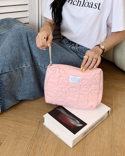 Quilted Design Cosmetic Bag