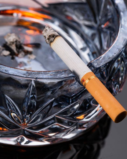 Glass Round Crystal Ashtray