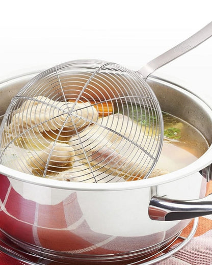 Wooden Handle Strainer Skimmer