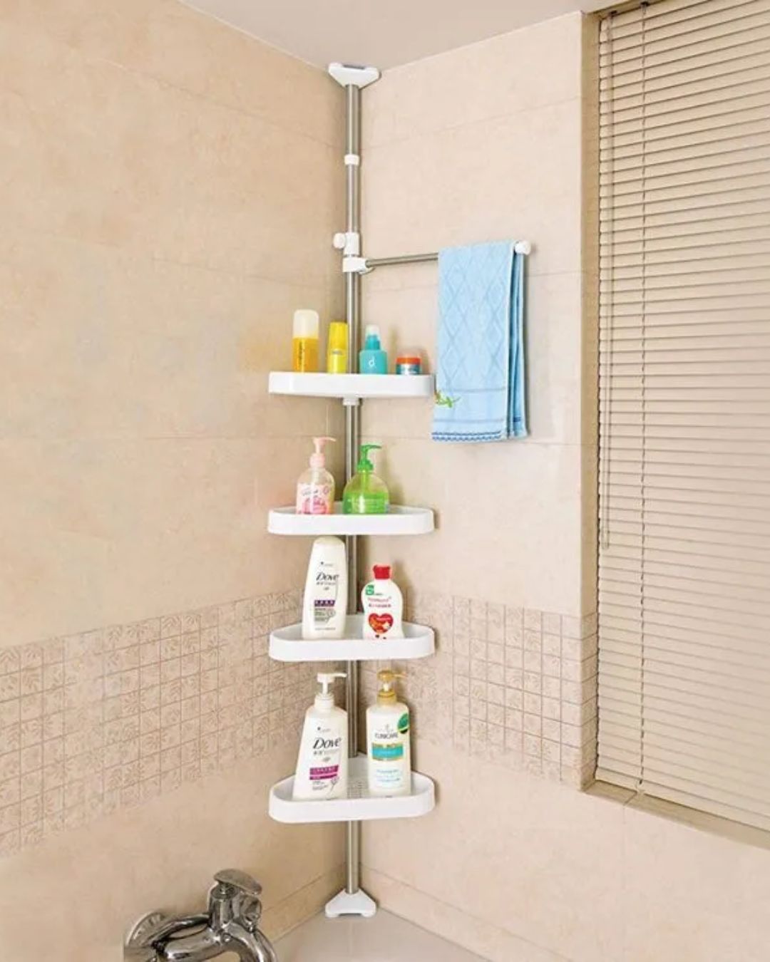 4 Layer Adjustable Shelf Corner Rack