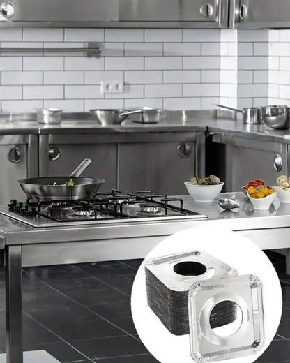 Square Aluminum Foil Gas Burner Liner