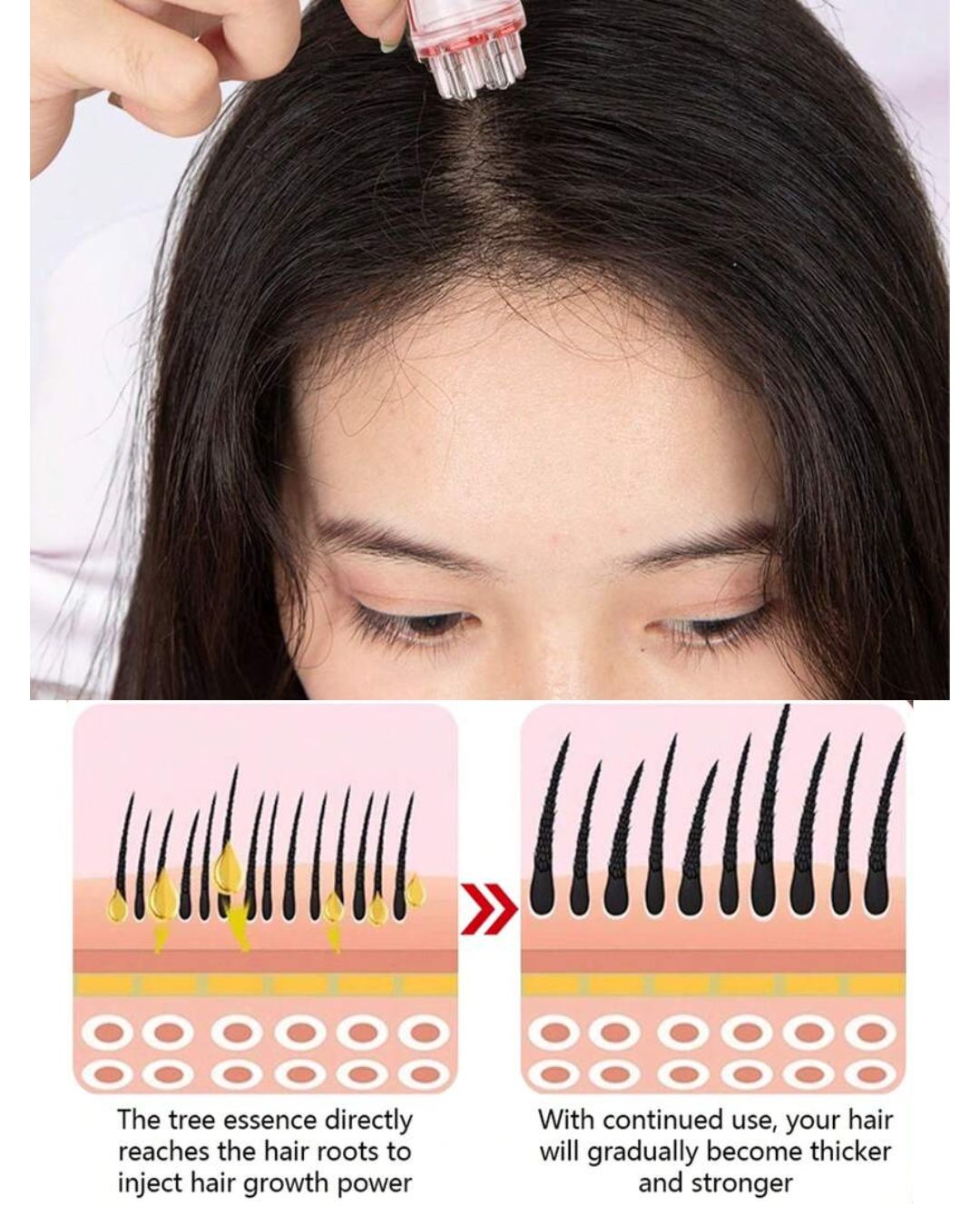 Mini Oil Comb Scalp Massager