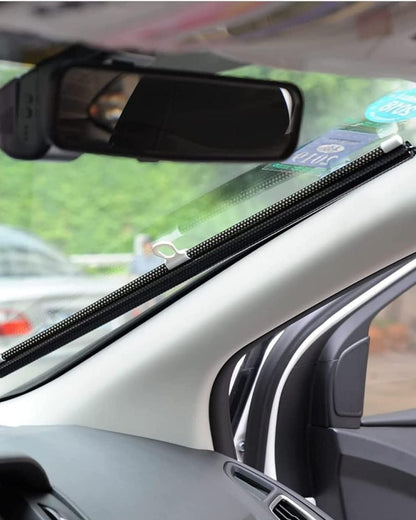 Dotted Retractable Sunshade for Car Windshield