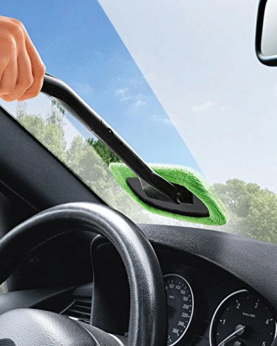 Windshield Wonder Microfiber Long Handled Cleaning Tool
