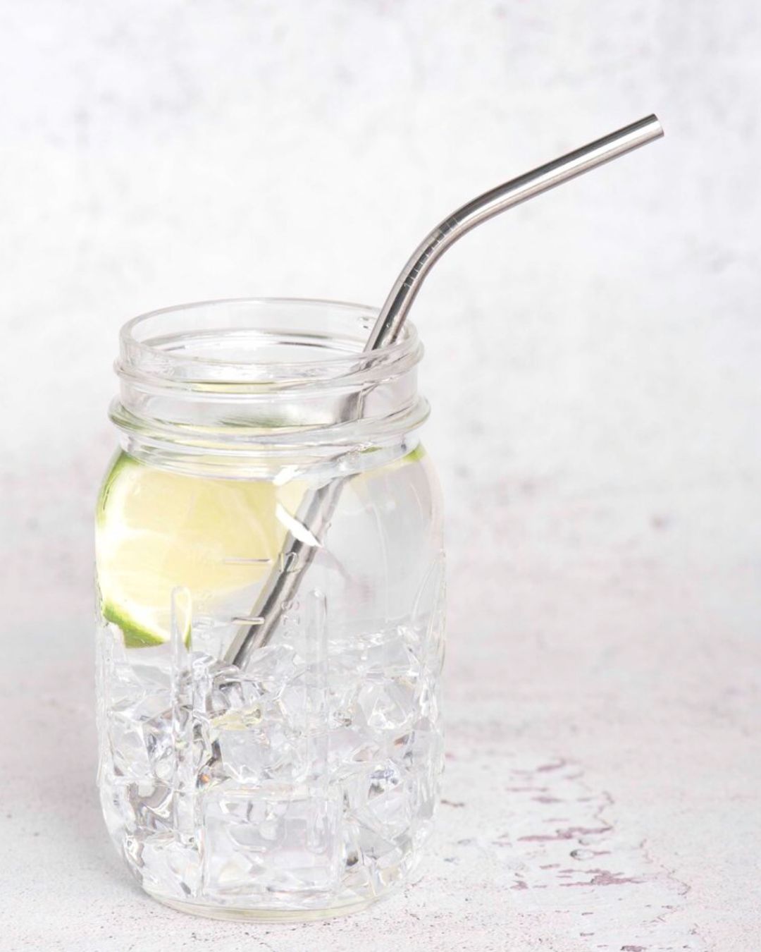 Bent Stainless Steel Straw Set with Brush