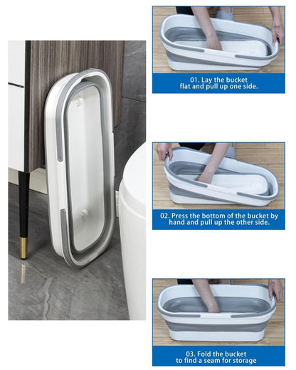 Collapsible Large Flat Mop Bucket