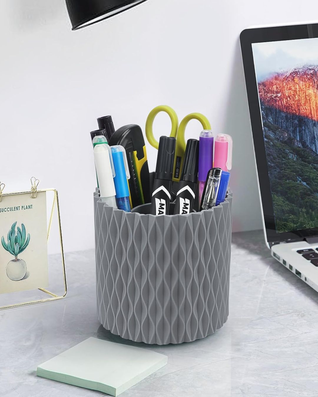 Rotatable Makeup Brush Holder Organizer