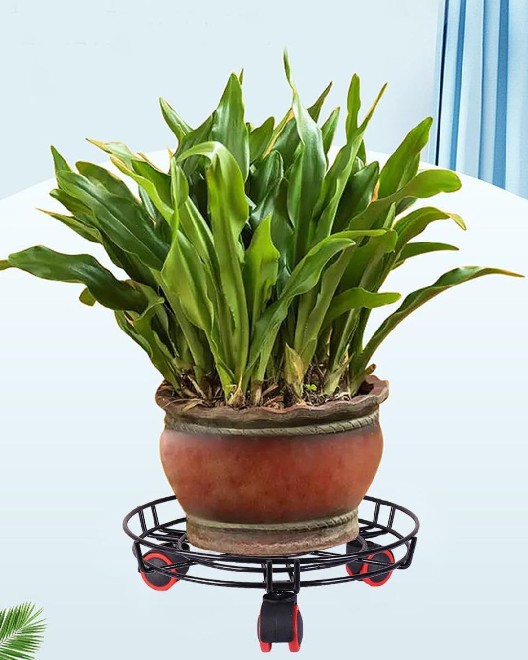 Metal Gas Movable Stand with Wheels