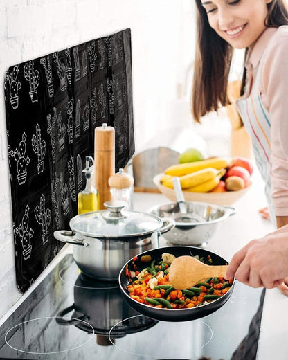 Stove Windscreen Splash Guard with Drawing