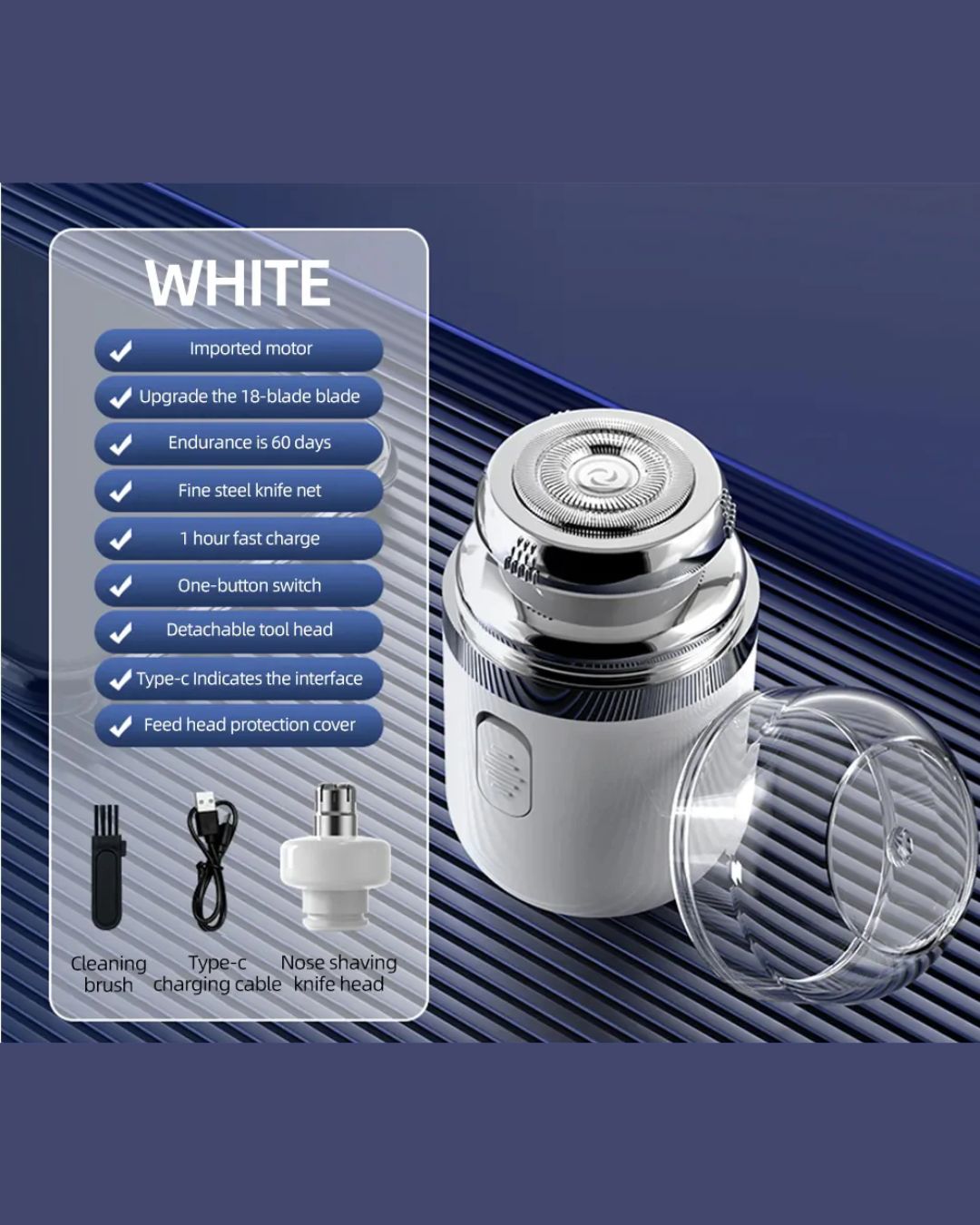 2 in 1 Mini Capsule Electric Shaver