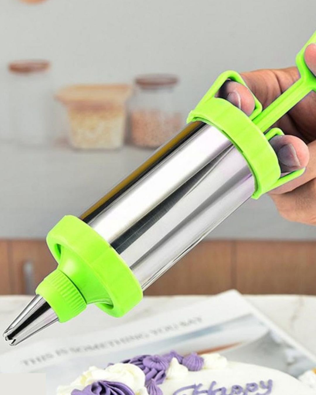 Stainless Steel Cake Decorating Syringe Set